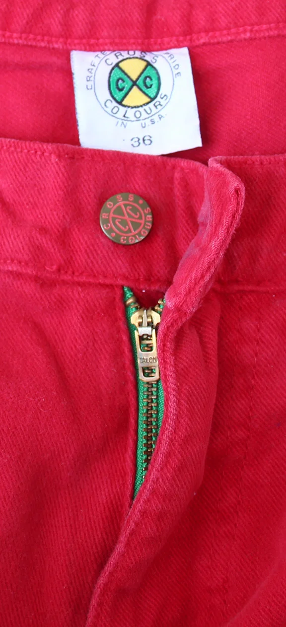 Vintage Cross Colours Red Jeans (Size 36 x 33) — RootsBK